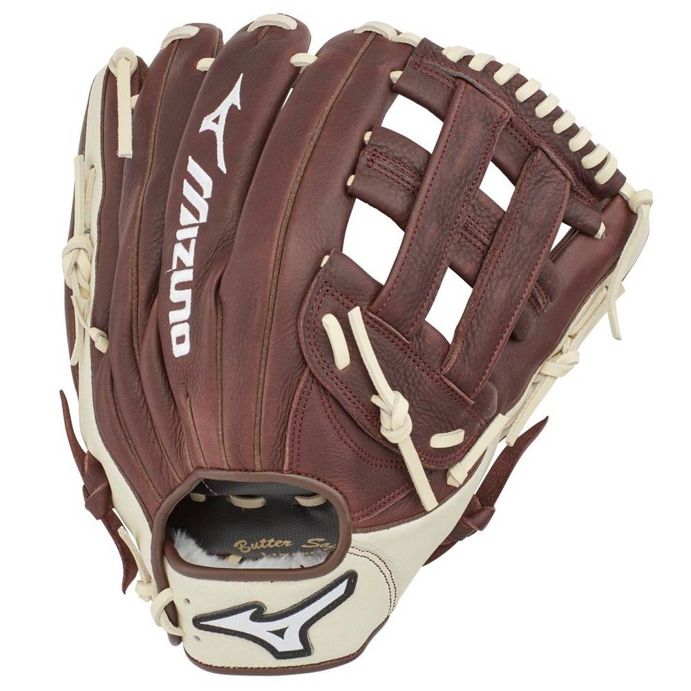 Guantes Mizuno Beisbol Franchise Series Outfield 12.5" Para Hombre Cafes/Plateados 7021348-NV